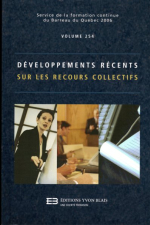 Développements récents en recours collectifs (2006), Service de la formation continue du Barreau du Québec, 2006